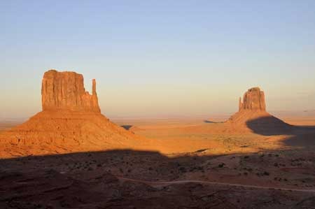 sunset over the mittens monument valley elr.jpg